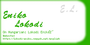 eniko lokodi business card